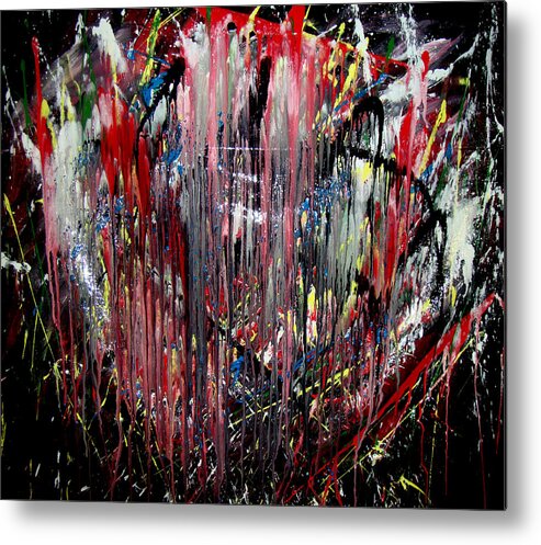  Metal Print featuring the painting Emotional Faces by Leigh Odom