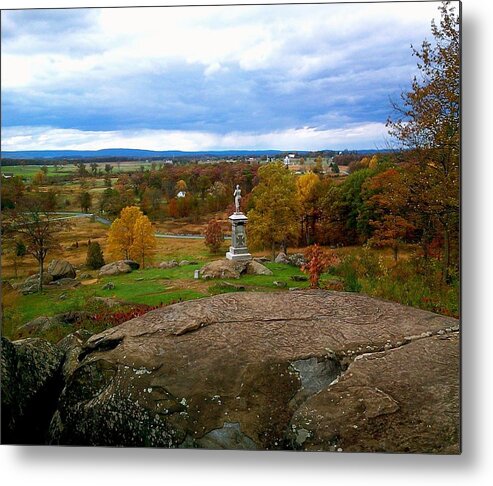 Gettysburg Metal Print featuring the photograph Fall in Gettysburg by Chris W Photography AKA Christian Wilson