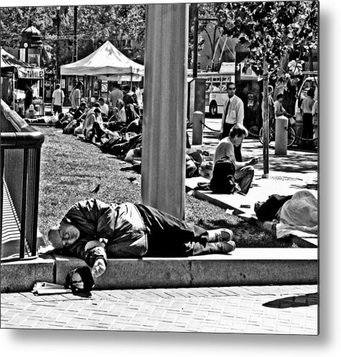 Homeless Metal Print featuring the photograph Few Care    Do You by Joseph Coulombe
