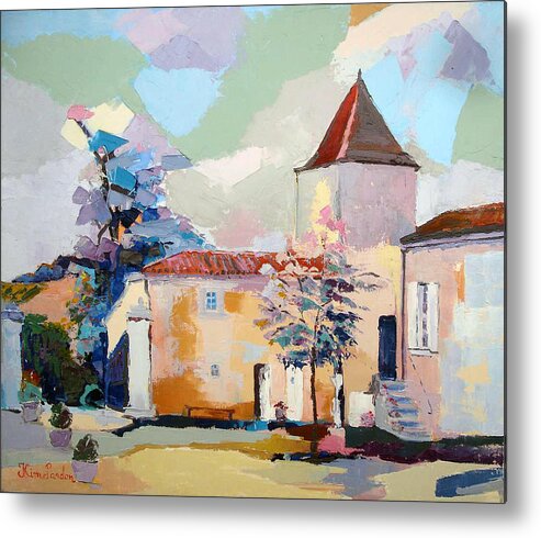 Alfred De Vigny Metal Print featuring the painting House of Alfred de Vigny by Kim PARDON