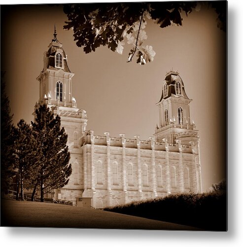 Manti Metal Print featuring the photograph Manti Utah LDS Temple by Nathan Abbott