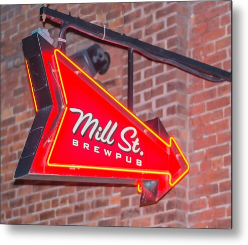 Street Metal Print featuring the photograph Mill Street Brewpub by James Canning