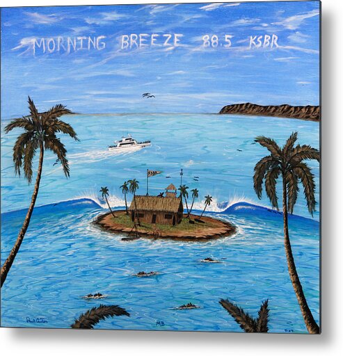 Radiostation Prints Metal Print featuring the painting Morning Breeze Cruise by Paul Carter