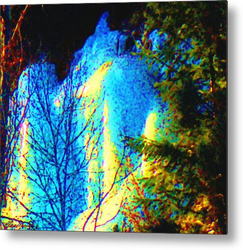 Nature Metal Print featuring the photograph Opalescent Ice Wall El Valle NM by Anastasia Savage Ealy