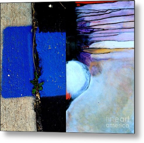 Abstract Photography Metal Print featuring the painting p HOTography 137 by Marlene Burns