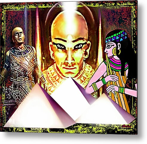 Ramses Metal Print featuring the painting RAMSES and YUL by Hartmut Jager