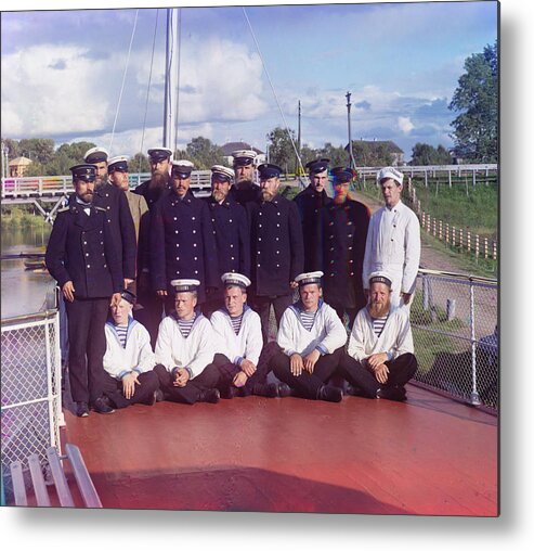 1910s Metal Print featuring the photograph Sailors In Russian Navy, 1909 by Everett