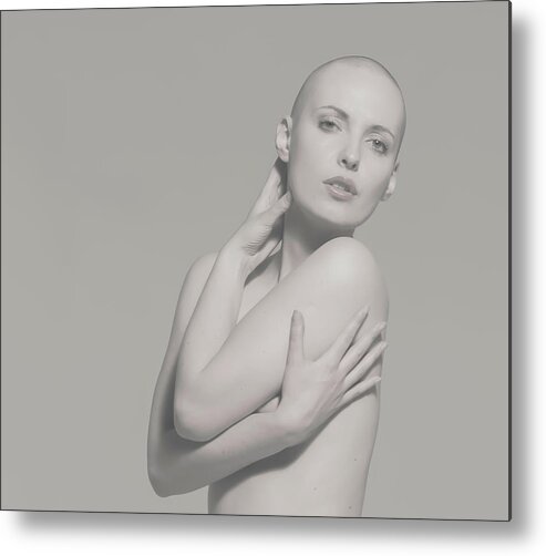 Fine Art Nude Metal Print featuring the photograph Seclusion by Ari Kordonsky