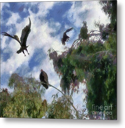  Metal Print featuring the digital art The Buzzard Tree by Rhonda Strickland