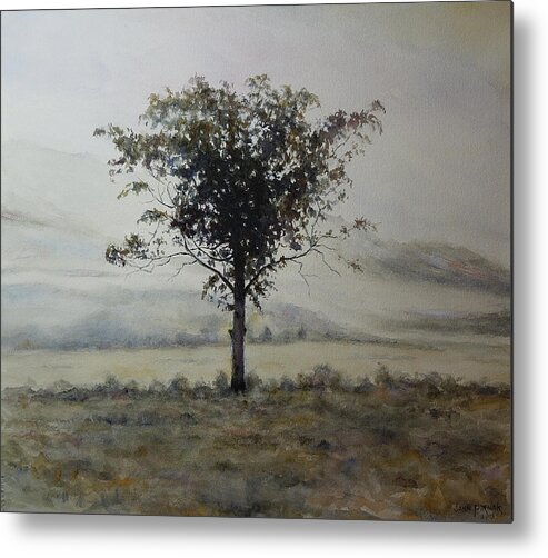 Birch Metal Print featuring the painting The Tree by John Pirnak