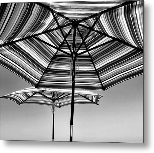 Umbrella's Metal Print featuring the photograph Umbrella's in the Sun by Michael Hope