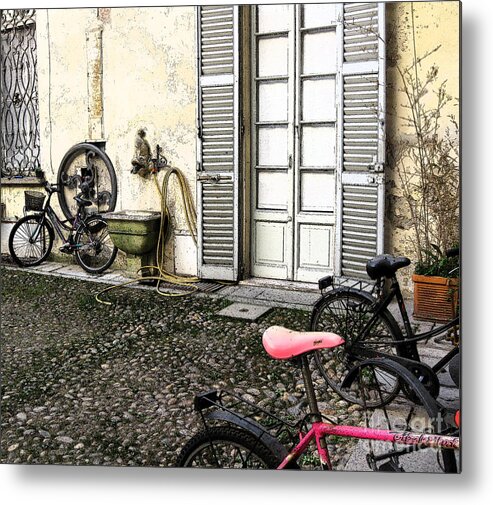 Italy Metal Print featuring the photograph Vigevano Italy by Marsha Young
