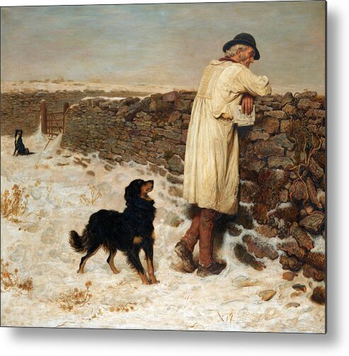 Briton Riviere Metal Print featuring the painting War Time by Briton Riviere