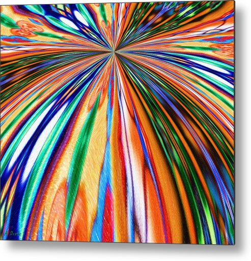 Begin Metal Print featuring the digital art Where It All Began Abstract by Alec Drake