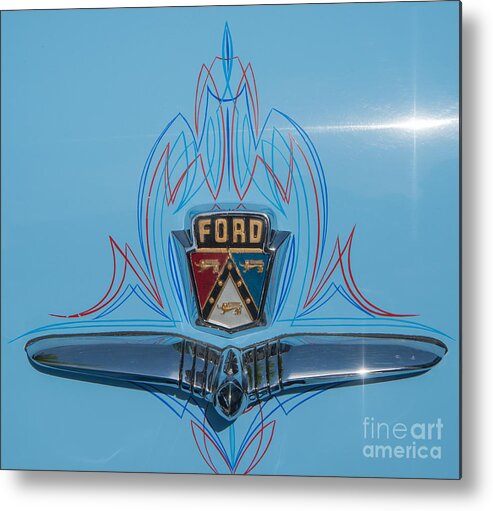 Ford Metal Print featuring the photograph 50 Ford by Jim Hatch