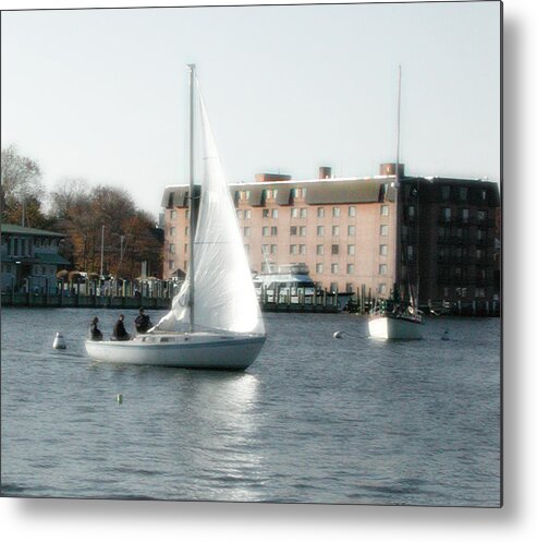 Annapolis Metal Print featuring the photograph Annapolis Sail Boat by Marilyn Marchant