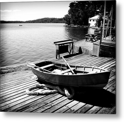 Boat Metal Print featuring the photograph Boat Shed by Carole Hinding