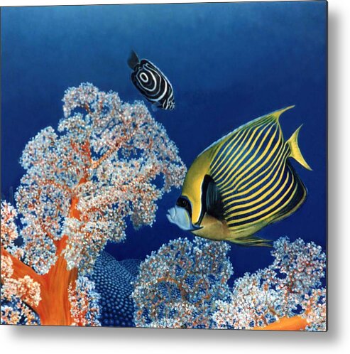 Fish Metal Print featuring the painting Emperor Fish by Ben Saturen