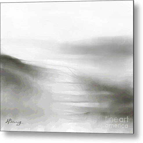 Black And White Art Metal Print featuring the photograph Journey by D Perry