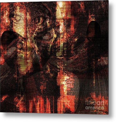 Fania Simon Metal Print featuring the mixed media Not In Another World by Fania Simon