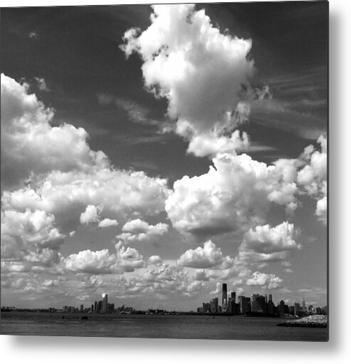 Clouds Metal Print featuring the photograph Sky Over Sunset Park Brooklyn by Frank Winters