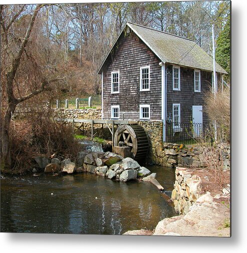  Metal Print featuring the photograph Stonybrook Gristmill in MA by Cathy Kovarik