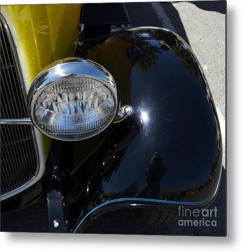 Vintage Cars Metal Print featuring the photograph Vintage Car Reflection by Blake Webster