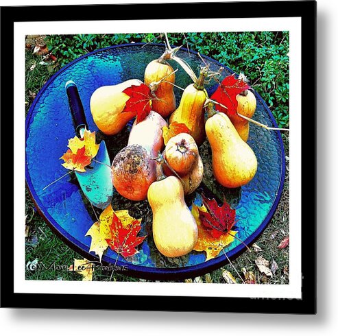 Harvest Metal Print featuring the mixed media The Harvest  by MaryLee Parker