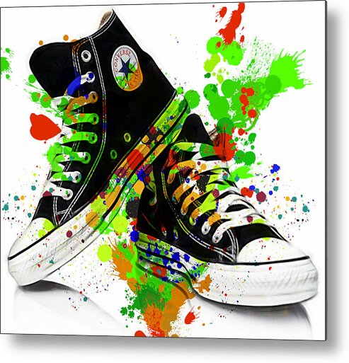 Converse Metal Print featuring the mixed media Converse All Stars #1 by Marvin Blaine