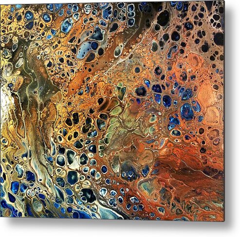 Abstract Metal Print featuring the painting #111 #111 by Gerry Smith