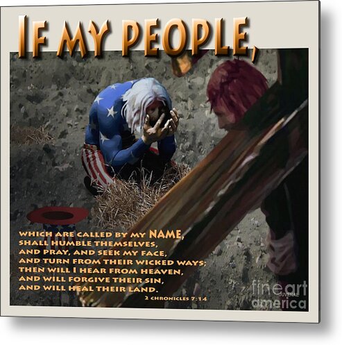 Canvas Prints Metal Print featuring the digital art If My People #1 by Joseph Juvenal