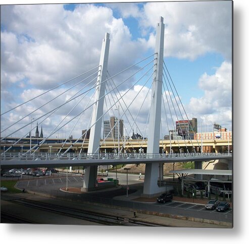 Bridge Metal Print featuring the photograph 6th Street Bridge by Anita Burgermeister