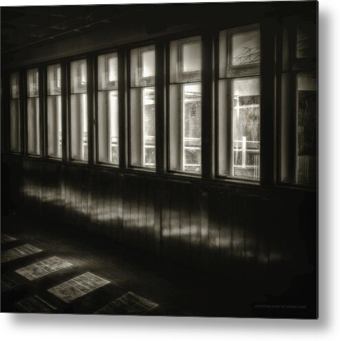 Windows Metal Print featuring the photograph A Glimps From The Dark by Denise Dube