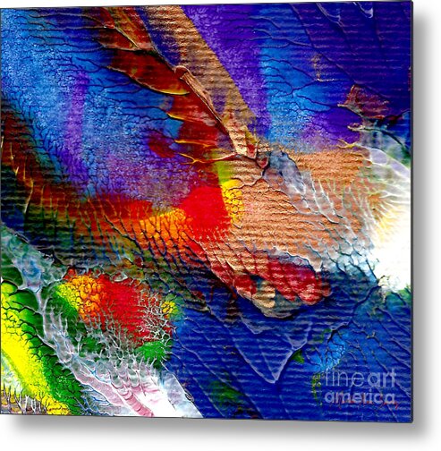 martha Ann Sanchez Metal Print featuring the painting Abstract Series 0615A-5 by Mas Art Studio