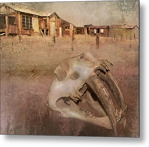 Skull Metal Print featuring the digital art All Thngs End by Jeff Burgess