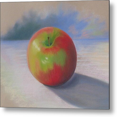 Apple Metal Print featuring the painting An Apple A Day Still Life Painting by Shirley Galbrecht