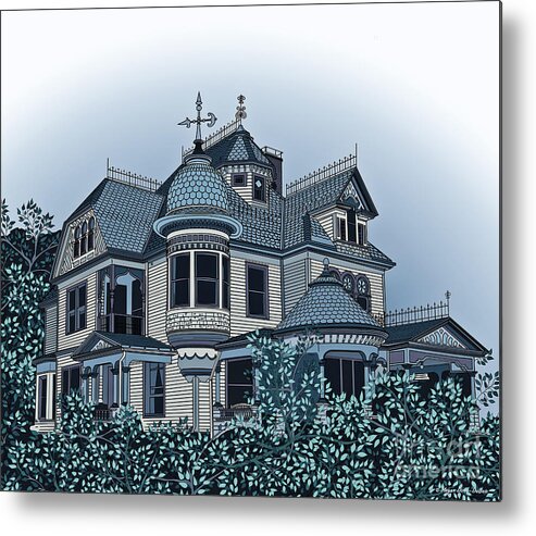 Architecture Metal Print featuring the digital art Aristocrat 2 by Megan Dirsa-DuBois