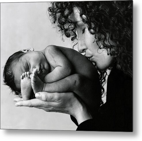 Mom Metal Print featuring the photograph Barbara and Maynard by Anne Geddes