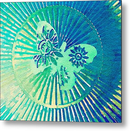 Butterfly Metal Print featuring the digital art Butterfly by Ruby White