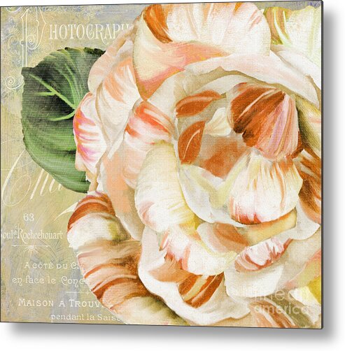 Camellia Metal Print featuring the painting Camellia II by Mindy Sommers