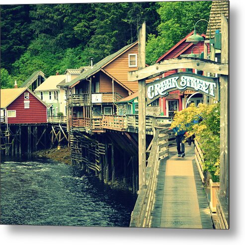 Creek Street Metal Print featuring the photograph Creek Street by Bill Hamilton