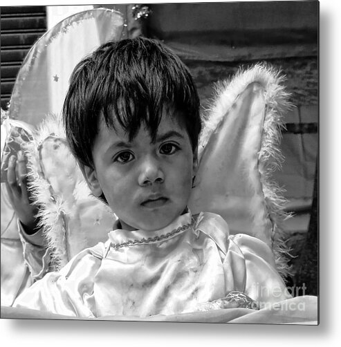 Boy Metal Print featuring the photograph Cuenca Kids 893 by Al Bourassa