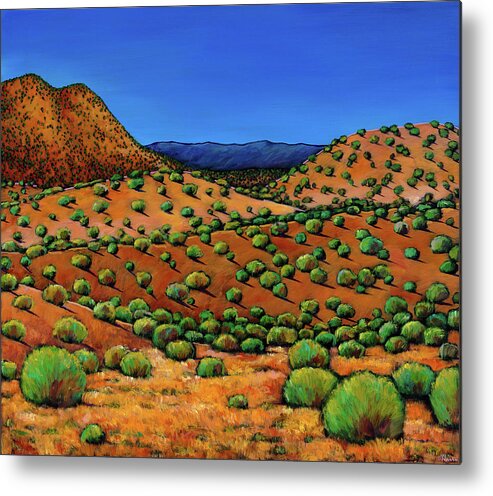 New Mexico Desert Metal Print featuring the painting Desert Afternoon by Johnathan Harris