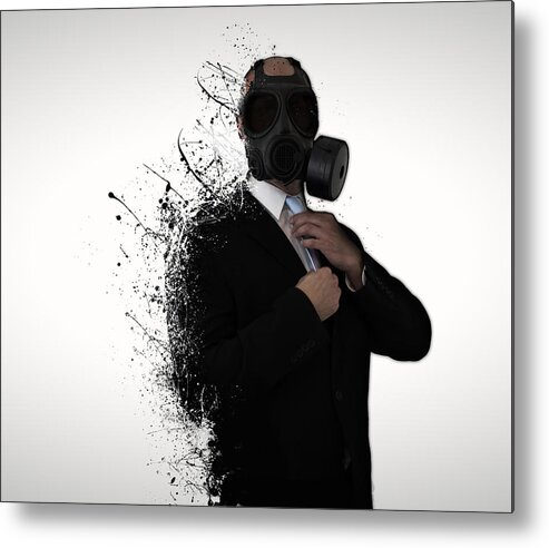 Gas Metal Print featuring the photograph Dissolution of man by Nicklas Gustafsson