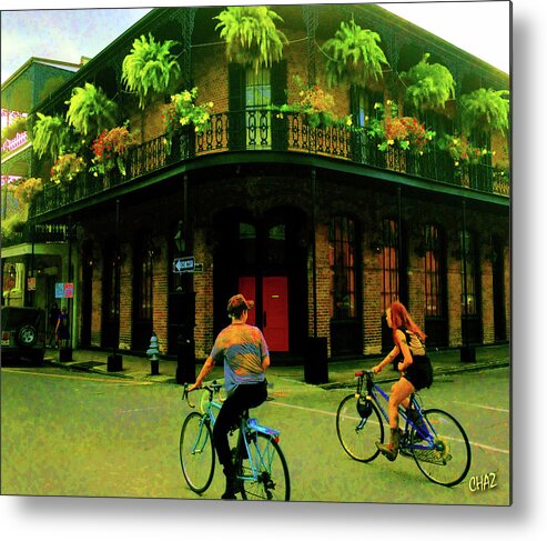 New Or Lens Metal Print featuring the photograph French Quarter Flirting On The Go by CHAZ Daugherty
