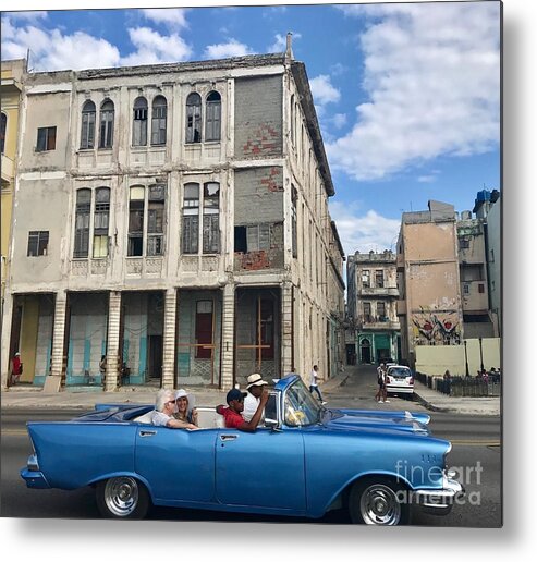 Cuba Metal Print featuring the photograph Havana Cruisin by Beth Saffer