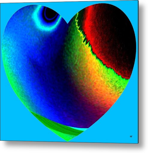 Heart Metal Print featuring the digital art Heartline 2 by Will Borden