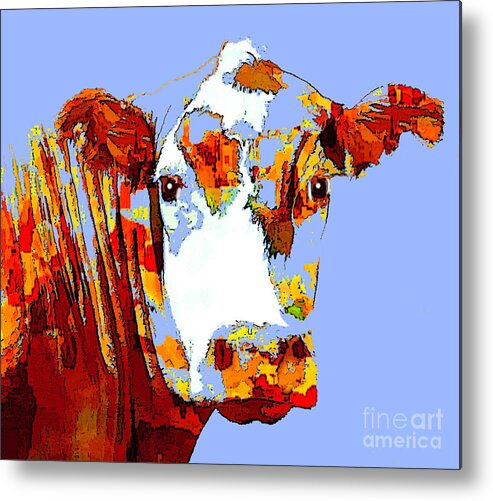 Cow Metal Print featuring the photograph Purple Cow by Joyce Creswell