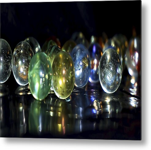 Marbles Metal Print featuring the digital art Marbles 2 by Cathy Anderson