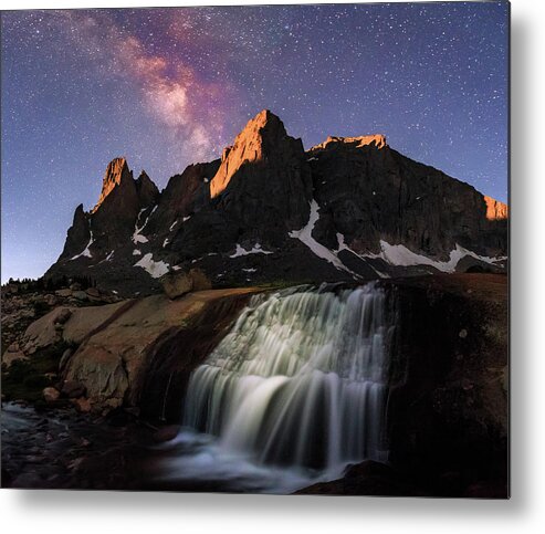 Wyoming Metal Print featuring the photograph Moonrise at Cirque of the Towers. by Wasatch Light